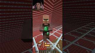 ¡La pirámide del aldeano loco 🤯😱 en mi servidor de Minecraft minecraft shorts viral [upl. by Sirronal679]