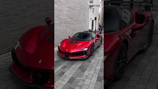 First customer Ferrari SF90 XX driving in London automobile Ferrari sf90xx supercars london [upl. by Lisette]