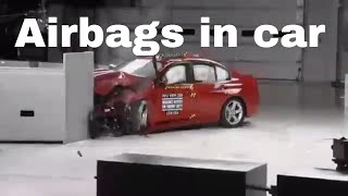 How air bags works in car live with demo airbag opening [upl. by Abas]