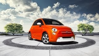 2013 Fiat 500e Electric 060 MPH First Drive amp Review [upl. by Ainoval]