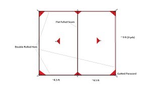 DIY Tarp Build  Ultralight Membrane Silpoly [upl. by Arrej324]