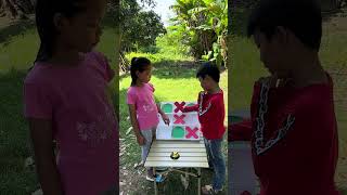 X amp O challenge Game tic tac toe game challenge sis votey vs Bro Dom 😎 who winner 🏆👏🏻👏🏻👏🏻 [upl. by Tammi]