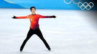 Nathan Chen wins figure skating Olympic gold ⛸️ [upl. by Yrrej693]