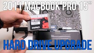 2011 Macbook Pro 15quot A1286 Hard Drive Upgrade [upl. by Lumbard]