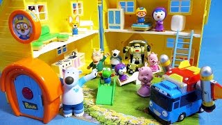 뽀로로Pororo 즐거운 뽀로로 하우스 또봇 타요 장난감 놀이 Pororo House amp Tobot Tayo toys [upl. by Yrolam]