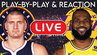 Los Angeles Lakers vs Denver Nuggets LIVE PlayByPlay amp Reaction [upl. by Semele]