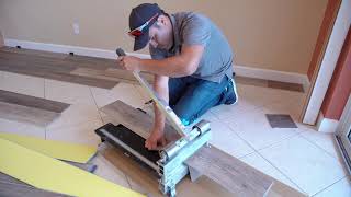 Angle  Angle Unilin Installation System  Rigid Vinyl Plank  Professional Installation Video [upl. by Suirred]