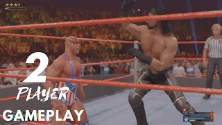 WWE 2K24  Seth Rollins vs Kurt Angle 2P GAMEPLAY [upl. by Eseilenna995]