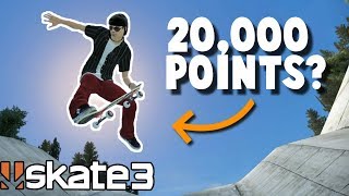 Skate 3 20000 POINTS AT THE DITCH  Friday Fan Challenge 2 [upl. by Islek335]