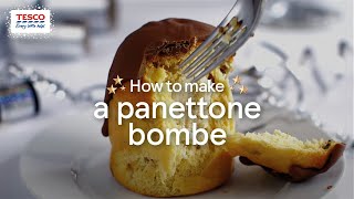 How to Make a Panettone Bombe  Tesco Food [upl. by Schwab953]