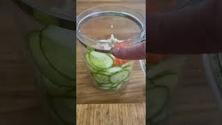 Smoked salmon amp cucumber Salad Jar Recipe [upl. by Suiluj50]