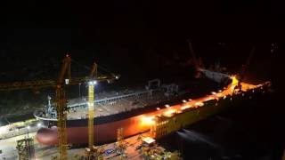 Suezmax  158000dwt COT LOADOUT 원유운반선  TIMELAPSE [upl. by Arondell]