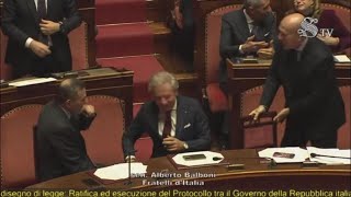 Accordo Italia Albania via libera definitivo del Senato con 93 sì e 61 no [upl. by Lenette]