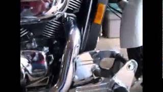 Installing Forward Controls on a Honda Shadow 750 Spirit [upl. by Friedly]