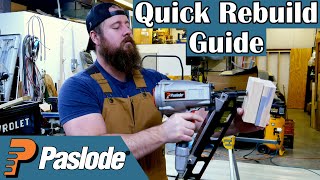 Rebuild Paslode F350 Framing Nail Gun Quick Guide [upl. by Akinert]