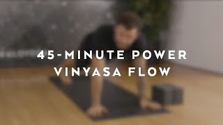 45Minute Power Vinyasa Flow With Calvin Corzine [upl. by Whiting]