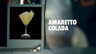 AMARETTO COLADA DRINK RECIPE  HOW TO MIX [upl. by Kenric]