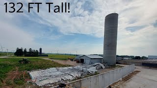 Taking Down The Tallest Farm Silos In Wisconsin 132x30 [upl. by Greyson128]