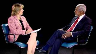 ITU INTERVIEW Kofi Annan Founder and Chairman Kofi Annan Foundation [upl. by Eicyaj788]