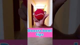 How to bowl doosra in tennis ball shorts shortfeed bowling cricketshorts spinbowling [upl. by Browning39]