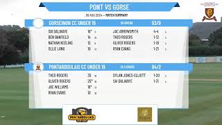 Pontarddulais CC Under 19 v Gorseinon CC Under 19 [upl. by Anrapa321]