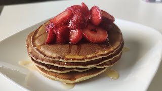 Strawberry Pancakes topped with Honey  Love Zumbos Just Desserts  Khaaba [upl. by Bodkin]