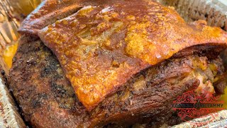 Pernil Spanish Style Roast Pork  How To Make Chicharron [upl. by Nadabus387]