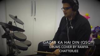 Gazab ka hai din  QMSQMT  Drums Cover  Use Head Phone [upl. by Laeria]