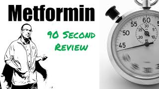 Metformin 500 mg 90 Second Review  Side Effects Dose Uses [upl. by Mannie]