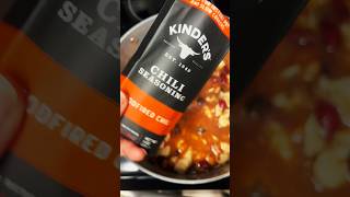 Let’s cook dinner Chicken Chili Beans Kinders Chili Seasoning Dinner Ideas Food Shorts [upl. by Medovich]