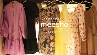 HUGE Meesho Dresses Haul Under 500  Casual Party amp Trendy Dresses [upl. by Arbmik]