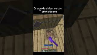 Granja de aldeanos con 1 solo aldeano😮😮 humor minecraft granjasminecraft shorts mineacua [upl. by Proudman287]