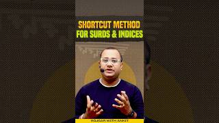 Shortcut Method For Surds amp Indices  By Tarun Sir rwa bankingexams shortcut banking [upl. by Sansone874]