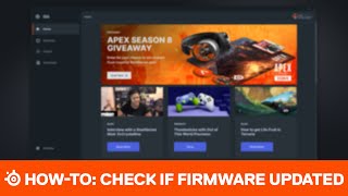 HowTo Check If Your SteelSeries Products Firmware is Updated [upl. by Odnam]