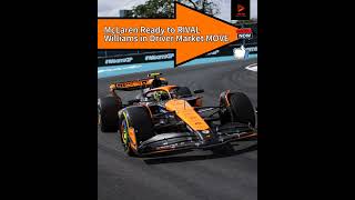 McLaren To RIVAL Williams Driver Market MOVE 📝 f1 formula1 [upl. by Llednohs]