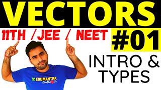 VECTOR PART1  INTRODUCTION AND TYPES OF VECTORS  CLASS 11 PHYSICS  JEE NEET [upl. by Rubina]