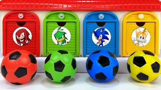 Oddly ASMR Garage  How I Made Pj Mask On Rainbow Beads in 4 Colors Soccer Squishy Balls Satisfying [upl. by Ellehcsar569]