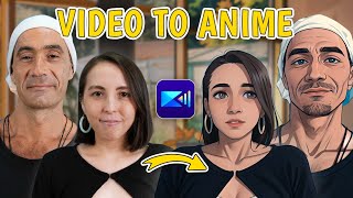 One Click AI Animation Convert Video to AI Anime  PowerDirector [upl. by Alfred]