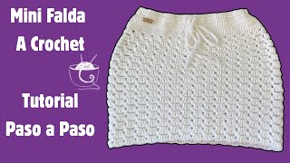 Crochet Tutorial Perla Mini Falda A CrochetTodas Las Tallasmcknitscreations [upl. by Darraj933]