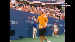 US Open Classics 2004 Final Federer vs Hewitt 720p [upl. by Martinez]