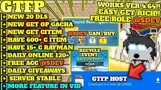 ⭐GTFP  FREE ROLE UNLI  GROWTOPIA PRIVATE SERVER TERBARU 2024  BEST GTPS 2024  464⭐ [upl. by Woodford]