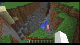 How to easily mine out a ravine in Minecraft [upl. by Klinges]