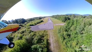 Supercub Flight to Moultonboro NH Airport [upl. by Markland]