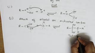 ESTERIFICATION Reaction Mechanism  12  CHEMISTRY CBSE XII [upl. by Grussing995]