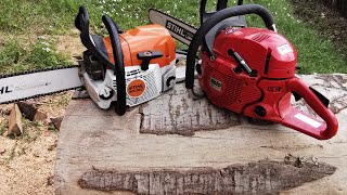 Solo 665 racing with Stihl MS 362 [upl. by Oniliuqnart]