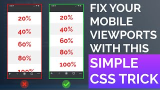 Fix your mobile viewports with this simple css trick [upl. by Phoebe853]