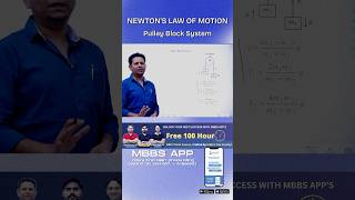 Pulley Block System Explained in Hindi pulley physics newtonslawofmotion [upl. by Aderfla]