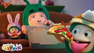 Uncle Zees Pizza Party 🍕  Oddbods Cartoons  Funny Cartoons For Kids [upl. by Brazee]