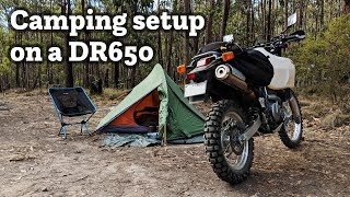 Moto Camping on the DR650 and a rundown of my gear [upl. by Maris]