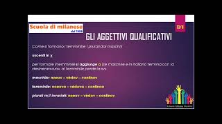 60 lezione  AGGETTIVI QUALIFICATIVI  11  uscenti in v [upl. by Notreve]